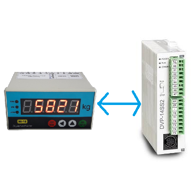 Giao tiếp plc delta với đầu cân